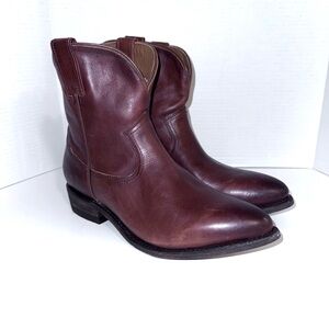 Frye Billy Short Brown Western Boots 11